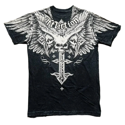 AFFLICTION WING SKULL TEE®