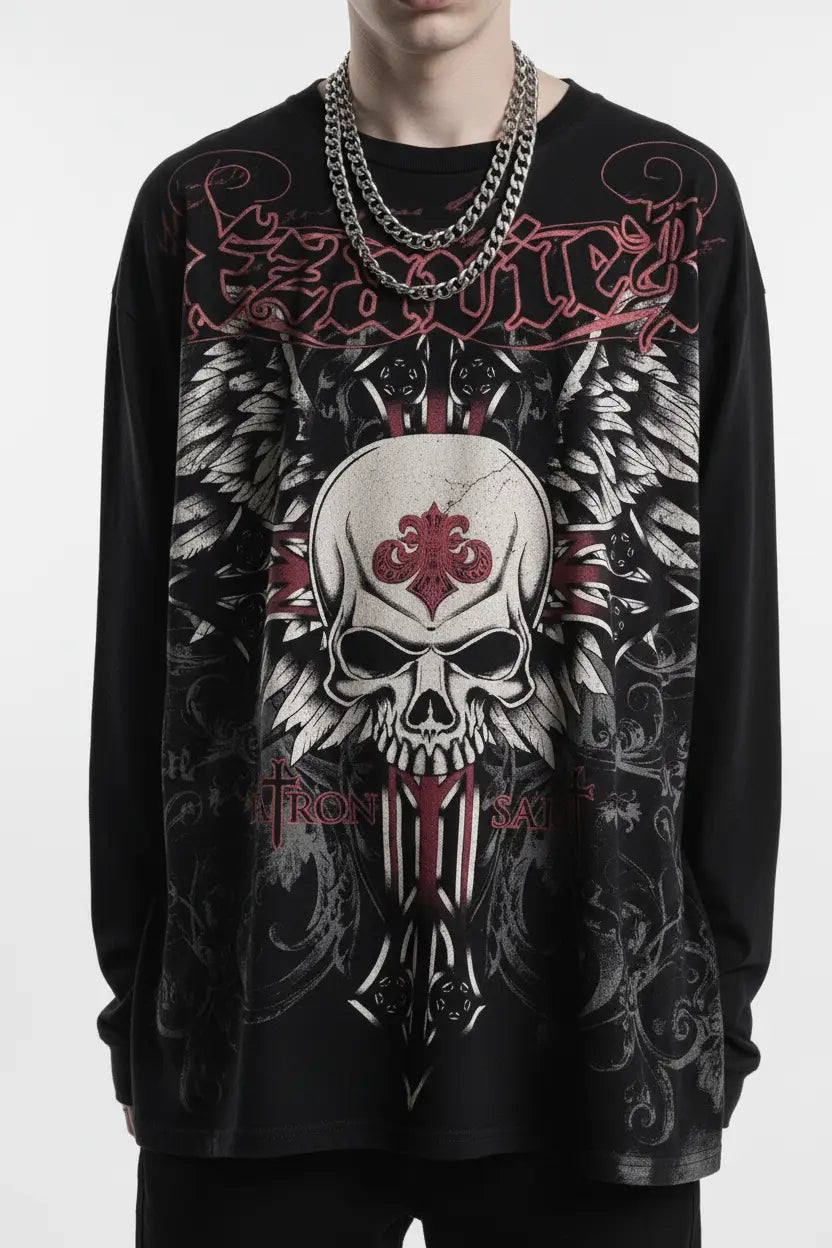 PATRON SAINT SKULL WINHED TEE®