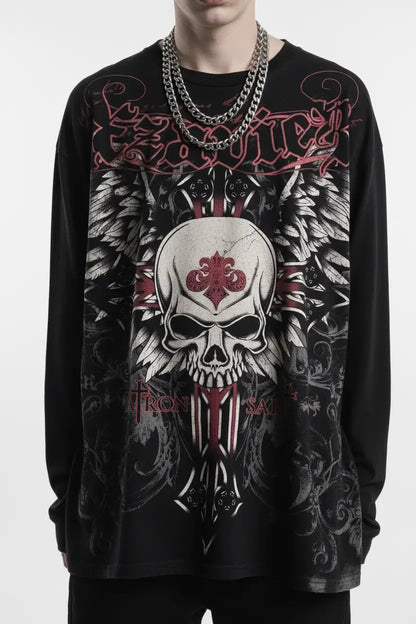 PATRON SAINT SKULL WINHED TEE®