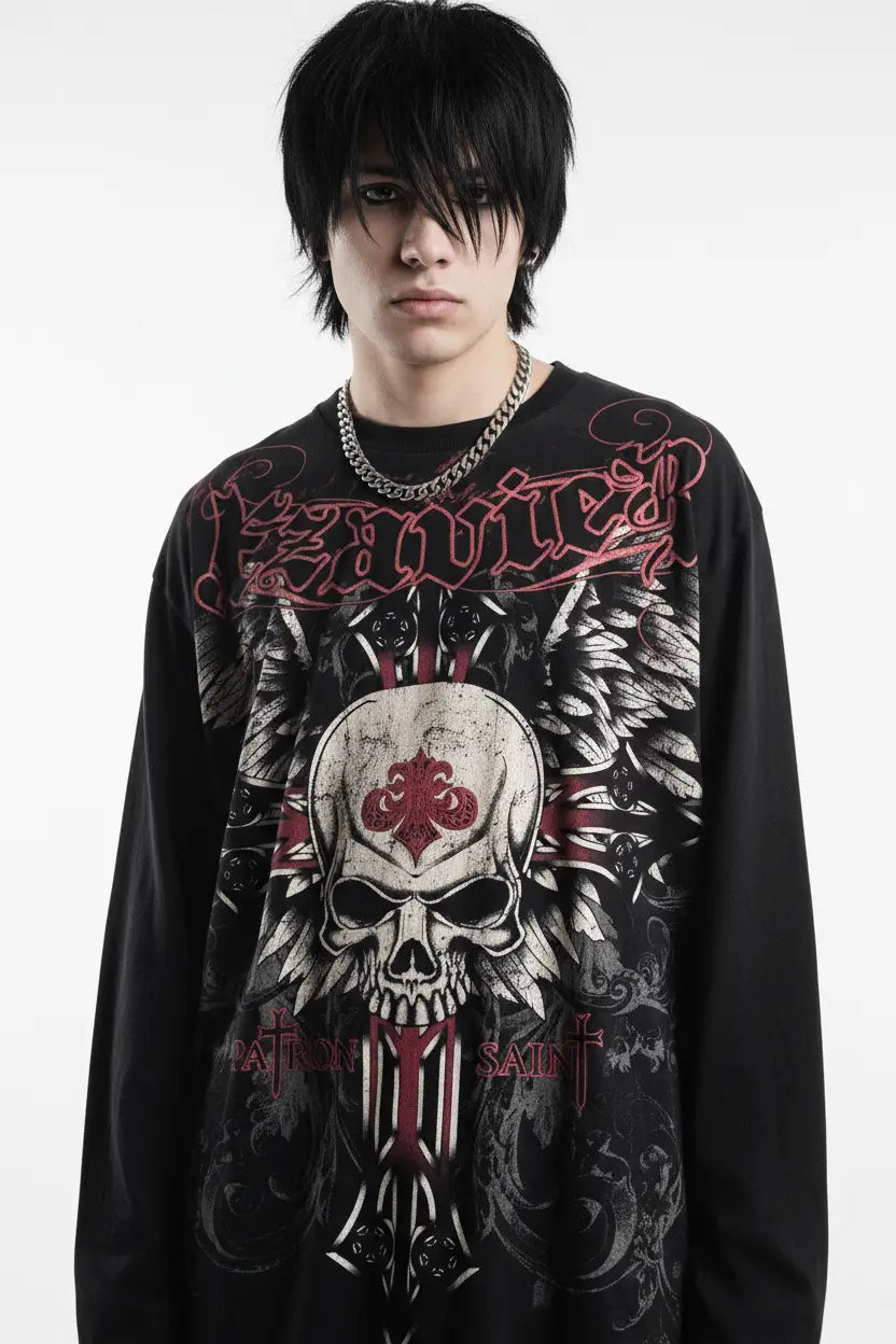 PATRON SAINT SKULL WINHED TEE®