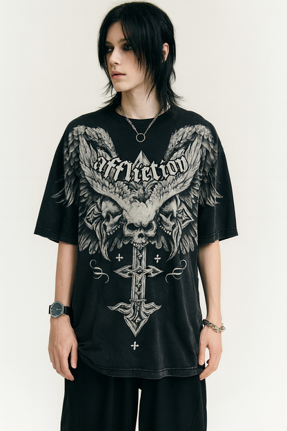 AFFLICTION WING SKULL TEE®
