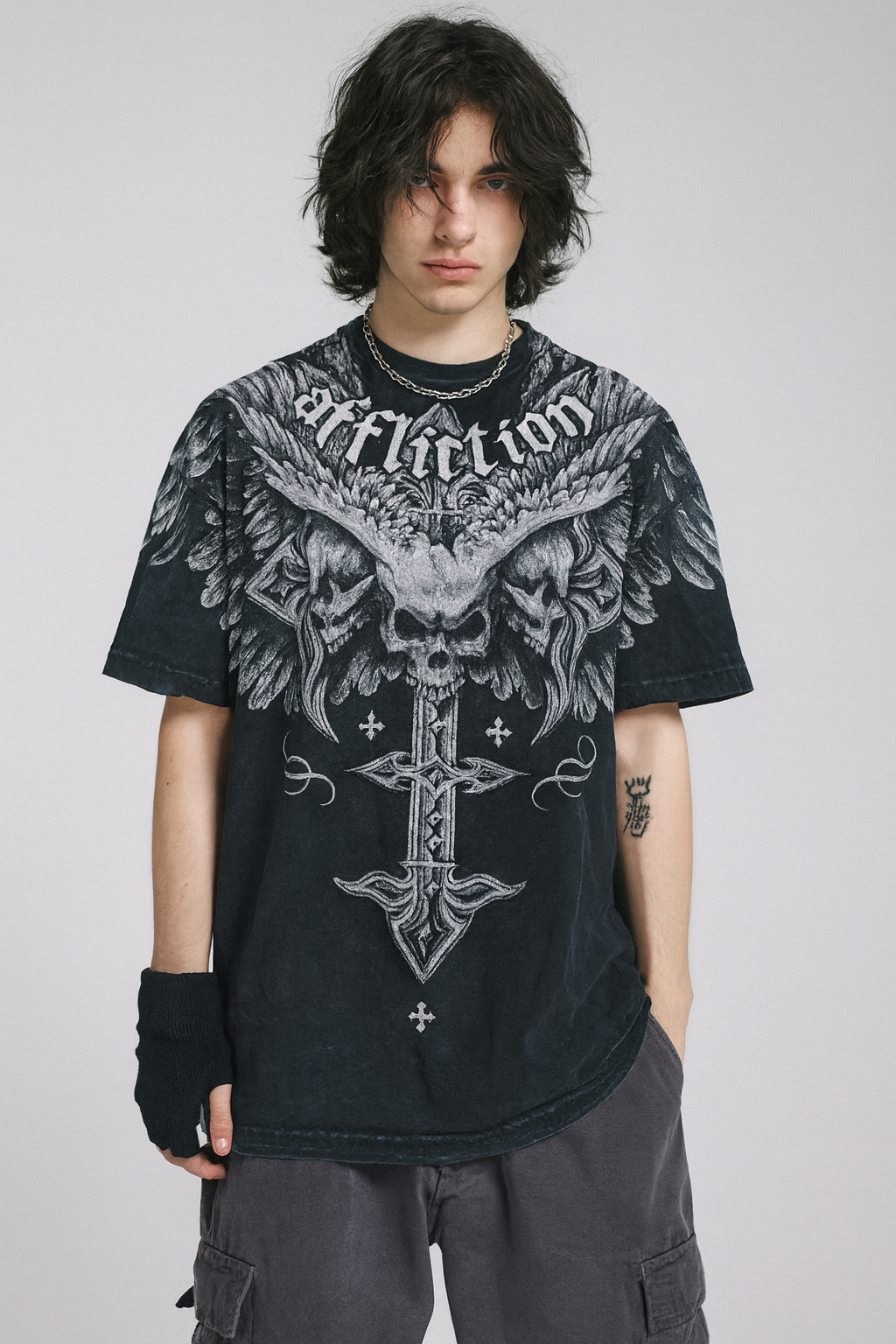 AFFLICTION WING SKULL TEE®
