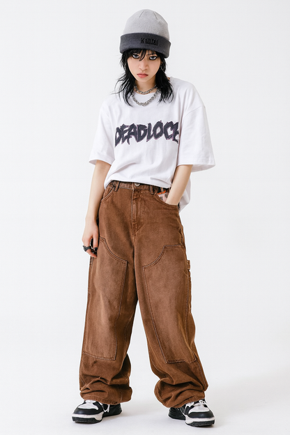 WASHED BROWN JEANS®