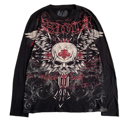 PATRON SAINT SKULL WINHED TEE®